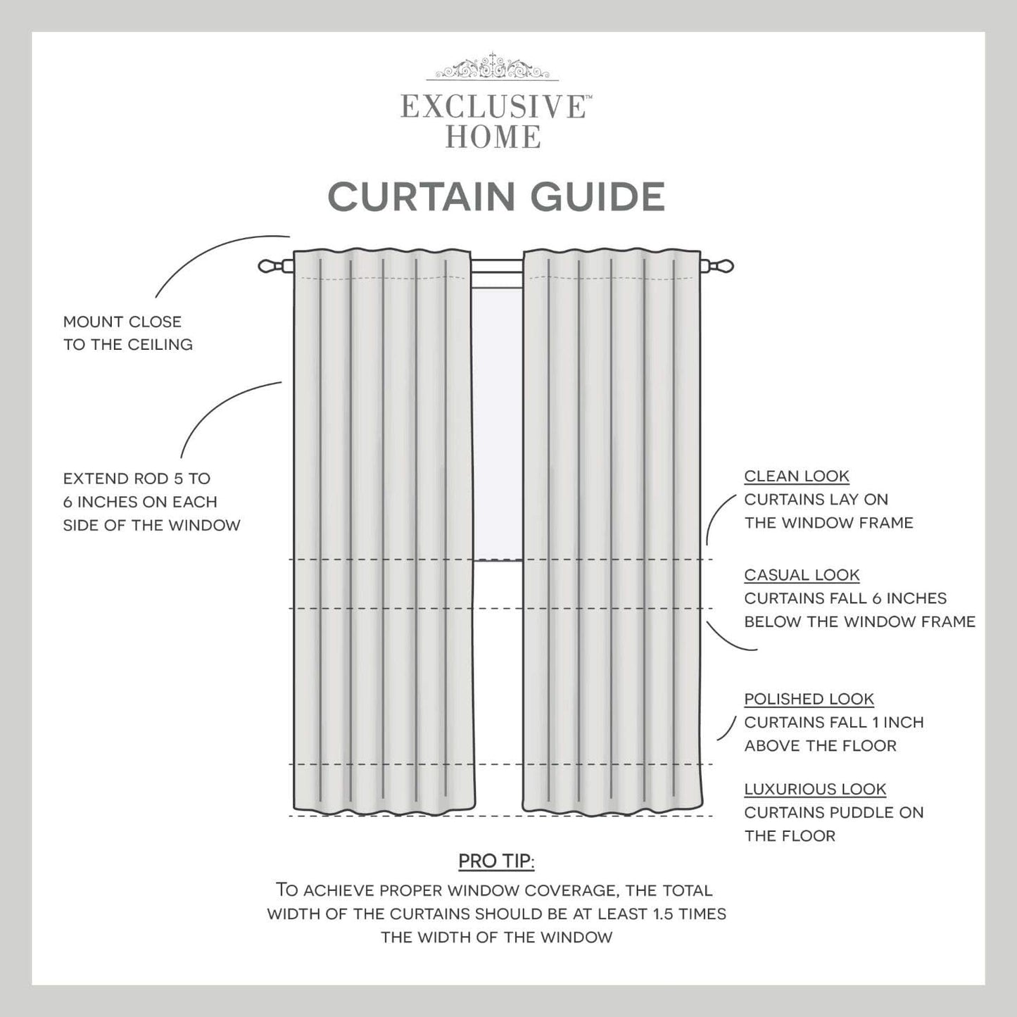 Exclusive Home Demi Light Filtering Hidden Tab Top Curtain Panel Pair, 54"x96", Yellow, Set of 2