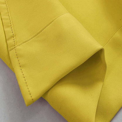 Valance for Windows Rod Pocket Yellow Valance Light Reducing Valance Curtains 1 piece, 52" W x 18" L