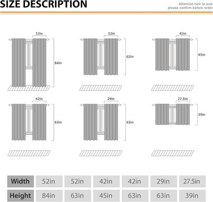 Eucalyptus Botanical Leaves Yellow Lemon Window Curtains Herb Plant Floral Fruit Sage Green Rod Pocket Curtain Drapes Flower Curtains for Bedroom Living Room Treatment 2 Panels 42Wx45H Inch