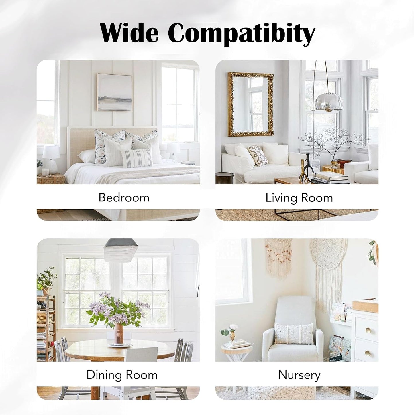Ombre 100% Blackout Curtains 54 Inches Long 2 Panels for Bedroom Living Room Yellow and White Double Layer Sheer Overlay Mix & Match Grommet Thermal Soundproof Drapes with Tiebacks, 52x54