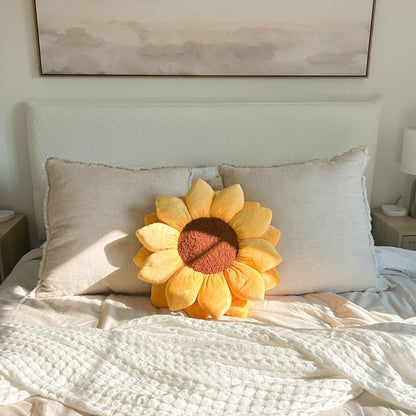 Green Philosophy Co. Sunflower™ Pillow - Golden Yellow - 20x20 Inches