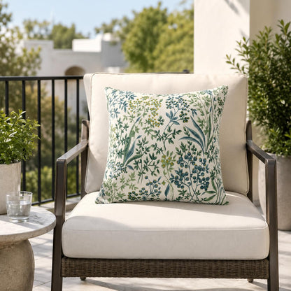 Outdoor Pillows 18×18 Inch | Pack of 2 Waterproof Decorative Throw Pillows with Inserts, Square Pillows for Bed, Couch, Sofa and Patio Furniture