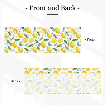 2 Pack Lemon Valances for Windows, Rod Pocket Valance for Windows Kitchen Living Room Decoration, Kitchen Curtains 54 x 18in