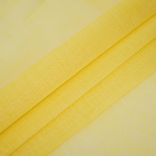 UPOPO Yellow Valance 15 inches Long Sheer Curtain Valance Living Room Bedroom Kitchen Voile Transparent Light Filtering Valance Curtain Small Short Door Window Treatment 2 Panels Rod Pocket