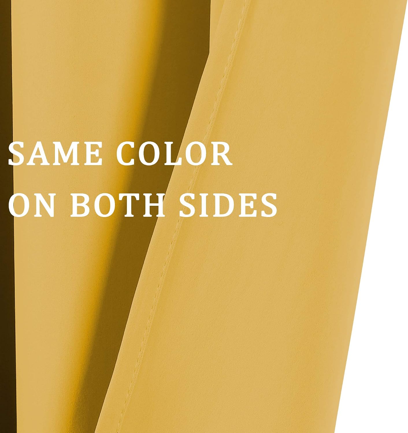 Blackout Yellow Curtains 63 Inches Long for Girls Room Bedroom Window Treatment Thermal Insulated Room Darkening Grommet Summer Kids Mustard Yellow Curtains Drapes for Living Room 1 Pair 52W x 63L