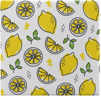 Yellow Lemon Pattern Chair Seat Cushion Soft Chair Pad for Dining Office Home Decor 13.8 X 15 Inch