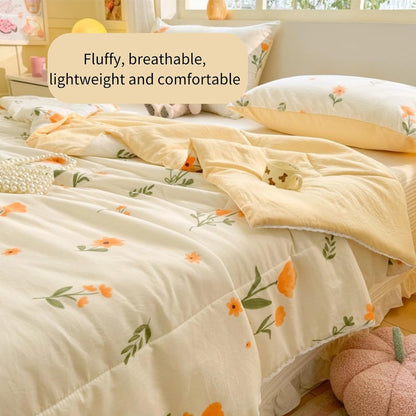 Cooling Blankets for Hot Sleepers and Night Sweats,Lightweight Smooth and Breathable Soft Throws for Bed, Couch and Sofa, Machine Washable. (Yellow01,Full(78''×91''))