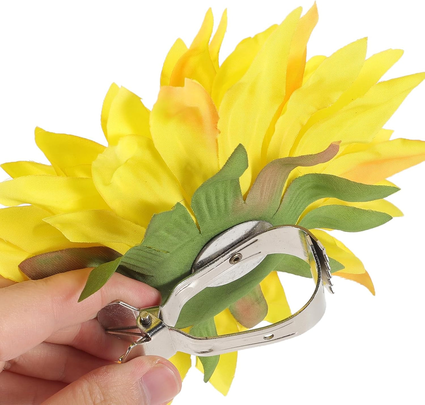 VOSAREA 2pcs Sunflower Curtain Tieback Clips Yellow Curtain Tiebacks Decorative Tie Back Window Drape Holdbacks for Home Decor