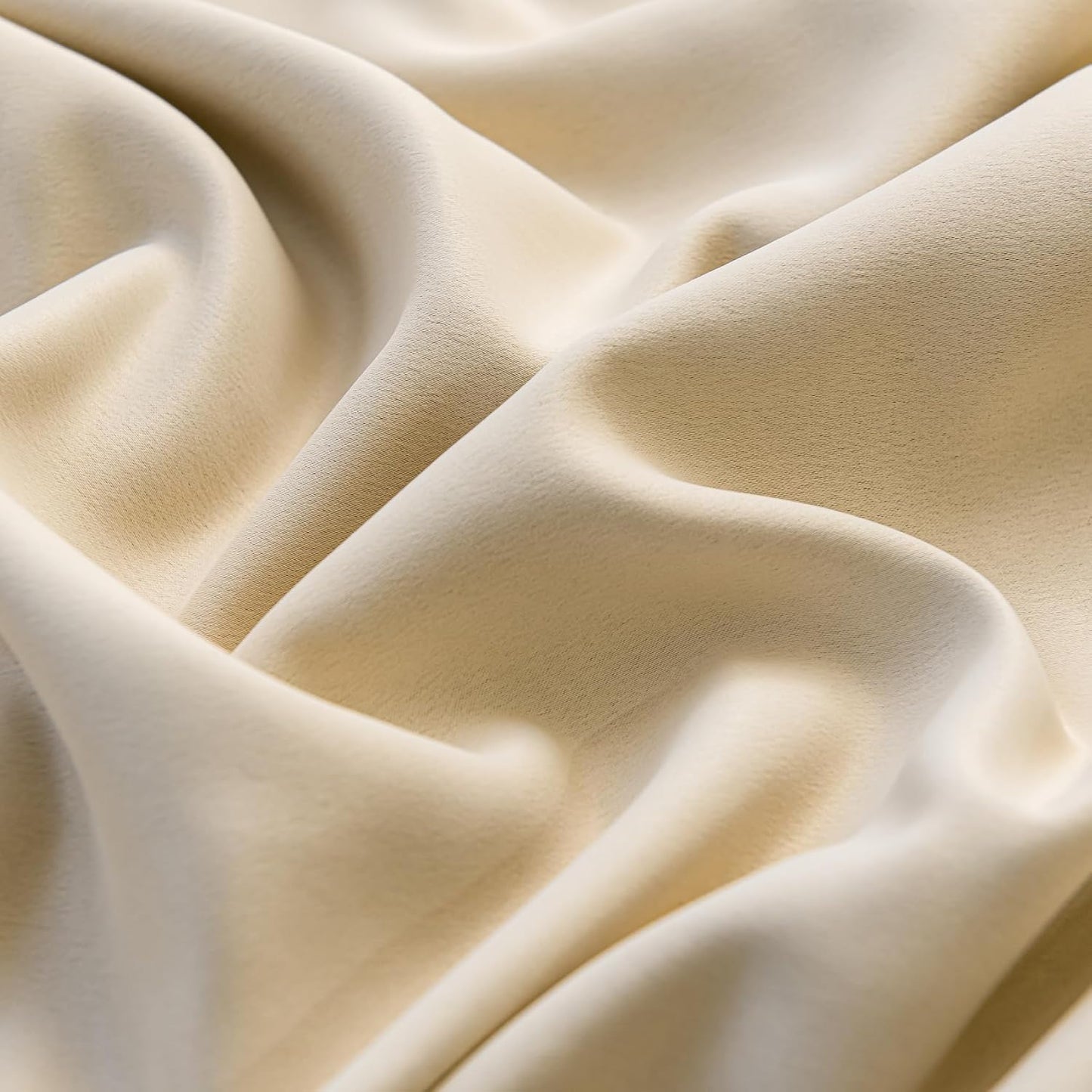 Windows Light Yellow Blackout Curtains 90 inches Long 2 Panels Set Grommet Blackout Drapes Energy Saving Noise Reducing Thermal Insulated for Bedroom Living Room Nursery