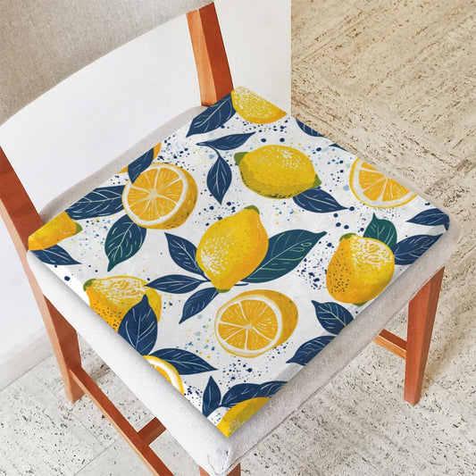 Lemon Fruit Leaf Chair Cushions for Kitchen Dining, Indoor/Outdoor Reversible Seat Cushion Cover with Removable, Decor Seat Chair Pads with Memory Foam