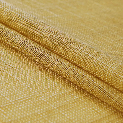 XTMYI Mustard Gold Yellow Curtains for Spring Bedroom Small Window 2 Panels Rod Pocket Semi Sheer Cafe Fall Curtains for Kitchen Bathroom Living Room 24 Inch Length
