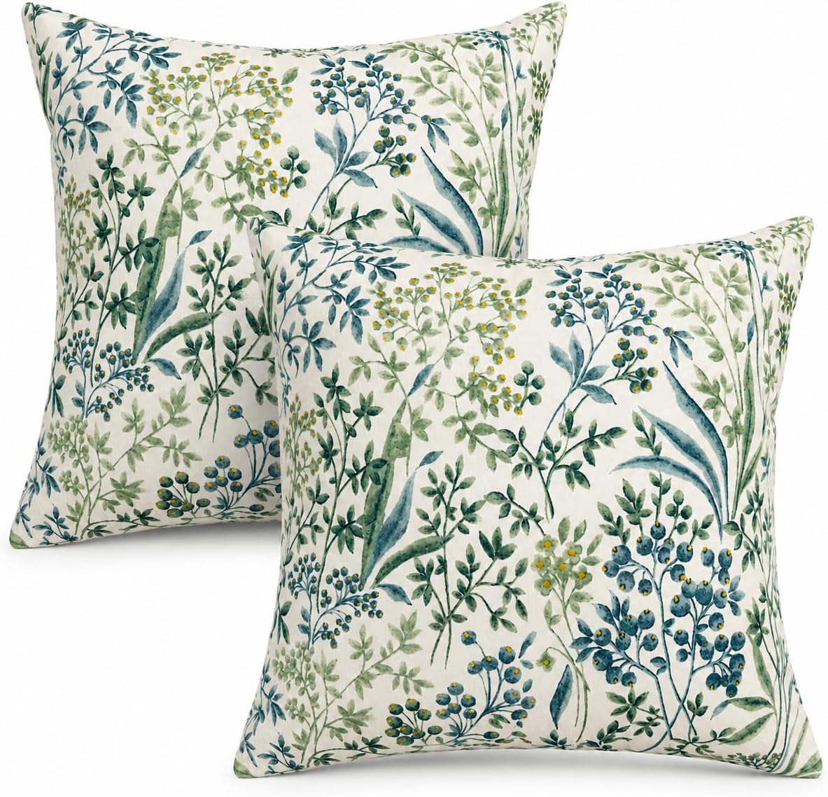 Outdoor Pillows 18×18 Inch | Pack of 2 Waterproof Decorative Throw Pillows with Inserts, Square Pillows for Bed, Couch, Sofa and Patio Furniture