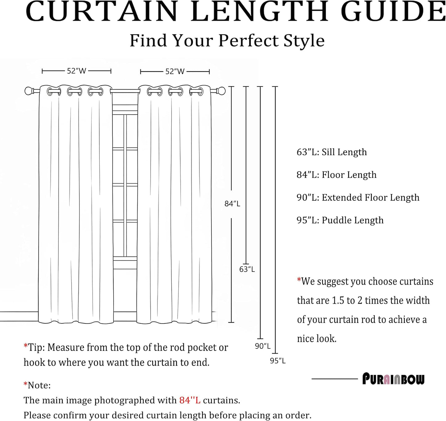 Yellow Ombre Blackout Curtains 84 Inch Long for Girls Bedroom, Gradient Energy Efficient Curtain Drapes for Living Room Bedroom Full Blackout Window Panels with Grommets for Home Decor, 52"W, 2 Panels