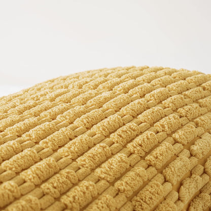 Fancy Homi Decorative Throw Pillow Covers for Bed Couch Bedroom Bench, Soft Corduroy Solid Pillow Case, Rustic Farmhouse Boho Room Decor,36" x 14" (Pack of 1),Mustard Yellow