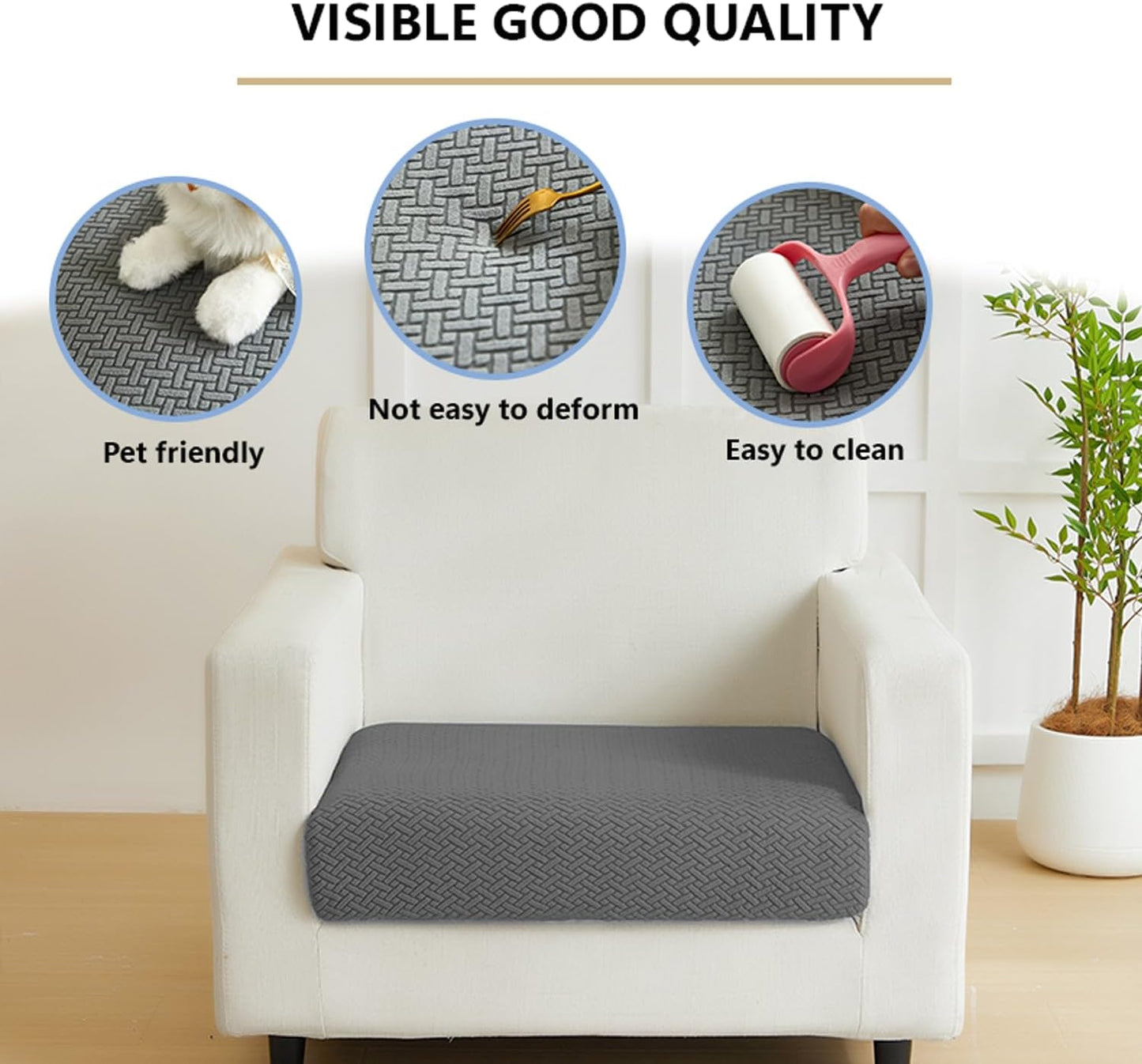 Magic Sofa Couch Covers Soothing Home Sofa Cushion Covers Universal Sofa Covers Washable Stretch Slipcovers for Sectional Sofa (Lemon Yellow,Large Triple Seat Cover)