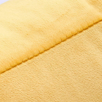 NiNi ALL Decorative Throw Pillow Covers Velvet Soft for Couch Sofa Bedroom Living Room Outdoor Pack of 2 18x18 Inch Yellow