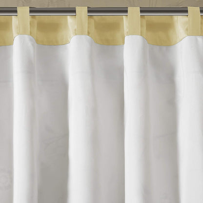 Madison Park Embroidered Light Filtering Rod Pocket Window Treatment Curtain Window Panel Drape for Bedroom Livingroom and Dorm