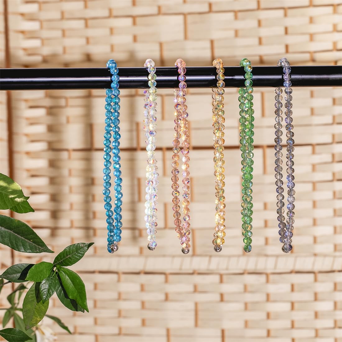 1 Pair of Luxury Crystal Beaded Magnetic Curtain Tieback and Holdback Curtain Clips Curtain Buckle Curtain Holder Blingbling Curtain Holdbacks (Yellow)