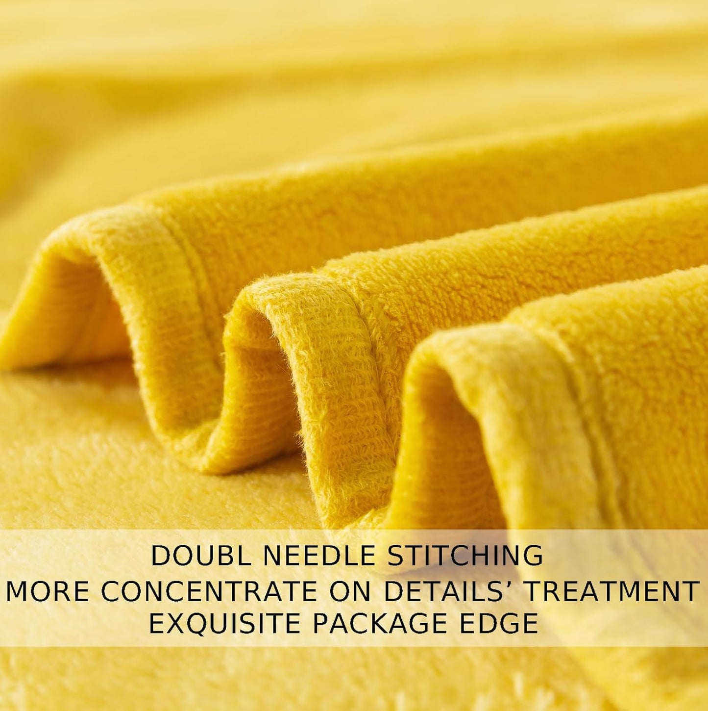 Soft Queen Size Blanket for All Season Warm Fuzzy Microplush Lightweight Thermal Fleece Summer Autumn Fall Winter Spring Blankets for Queen Full Bed Couch Sofa,90x90 Inches,Yellow