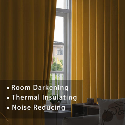 Yellow Valance Curtain Toppers 14 inches Long Kitchen Window Curtains Living Room Darkening Rod Pocket Triple Weave Bathroom Window Short Small Little Mini Curtain Valance Bedroom 1 Piece 90"x14"