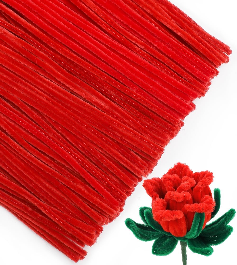 Pipe Cleaners, 200pcs Golden Yellow for Sunflowers, Flower Making Pipe Cleaners, Arts and Craft Supplies, Ideas for Art Project Activity.