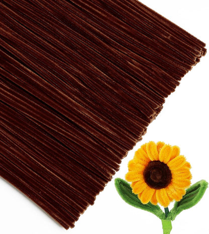 Pipe Cleaners, 200pcs Golden Yellow for Sunflowers, Flower Making Pipe Cleaners, Arts and Craft Supplies, Ideas for Art Project Activity.