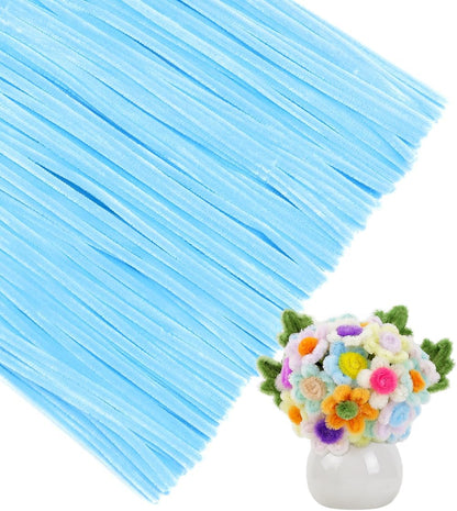 Pipe Cleaners, 200pcs Golden Yellow for Sunflowers, Flower Making Pipe Cleaners, Arts and Craft Supplies, Ideas for Art Project Activity.
