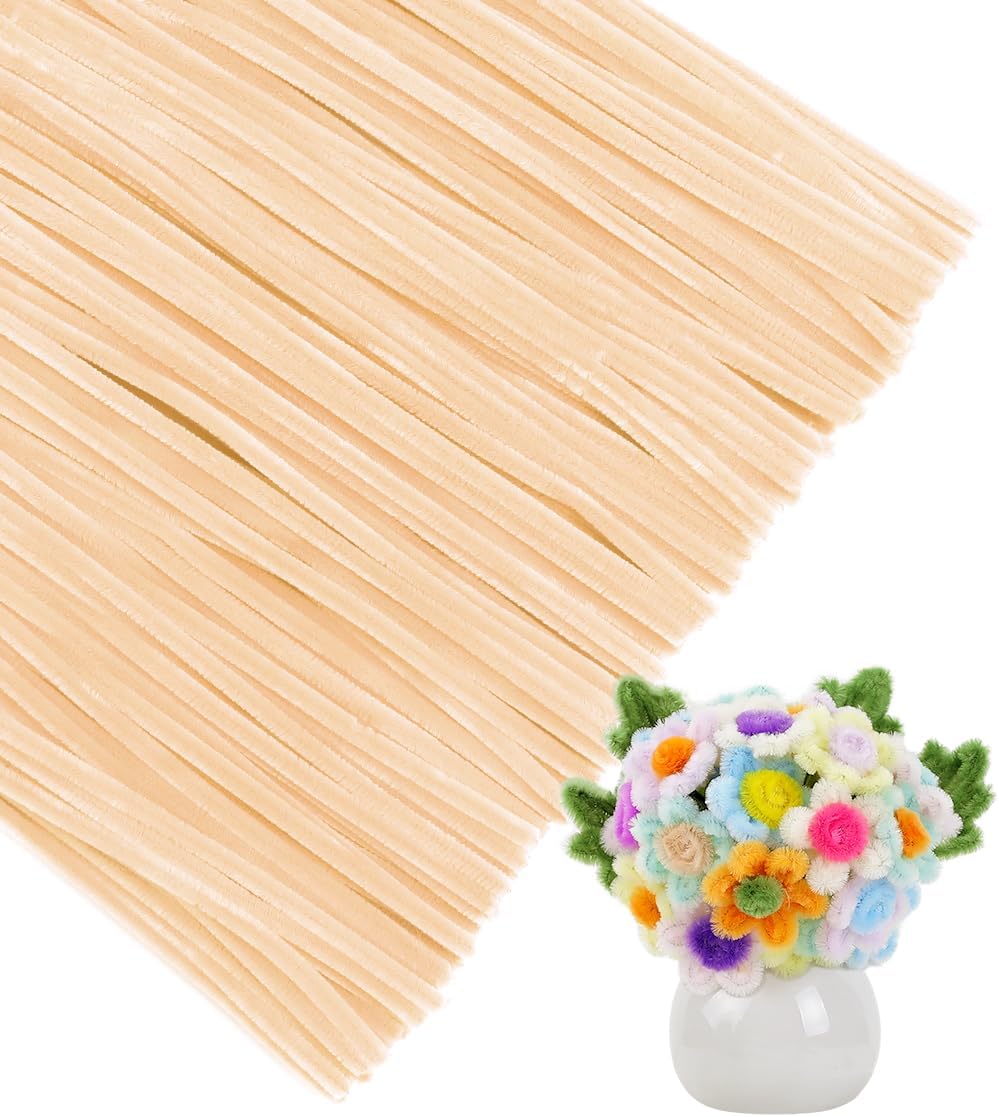 Pipe Cleaners, 200pcs Golden Yellow for Sunflowers, Flower Making Pipe Cleaners, Arts and Craft Supplies, Ideas for Art Project Activity.