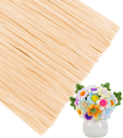 Pipe Cleaners, 200pcs Golden Yellow for Sunflowers, Flower Making Pipe Cleaners, Arts and Craft Supplies, Ideas for Art Project Activity.