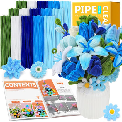 Pipe Cleaners, 200pcs Golden Yellow for Sunflowers, Flower Making Pipe Cleaners, Arts and Craft Supplies, Ideas for Art Project Activity.