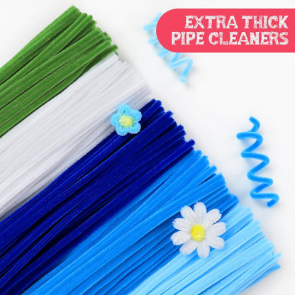 Pipe Cleaners, 200pcs Golden Yellow for Sunflowers, Flower Making Pipe Cleaners, Arts and Craft Supplies, Ideas for Art Project Activity.