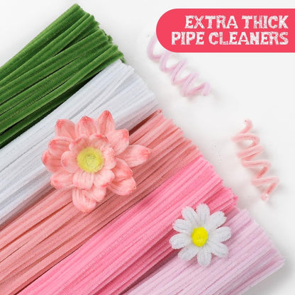 Pipe Cleaners, 200pcs Golden Yellow for Sunflowers, Flower Making Pipe Cleaners, Arts and Craft Supplies, Ideas for Art Project Activity.