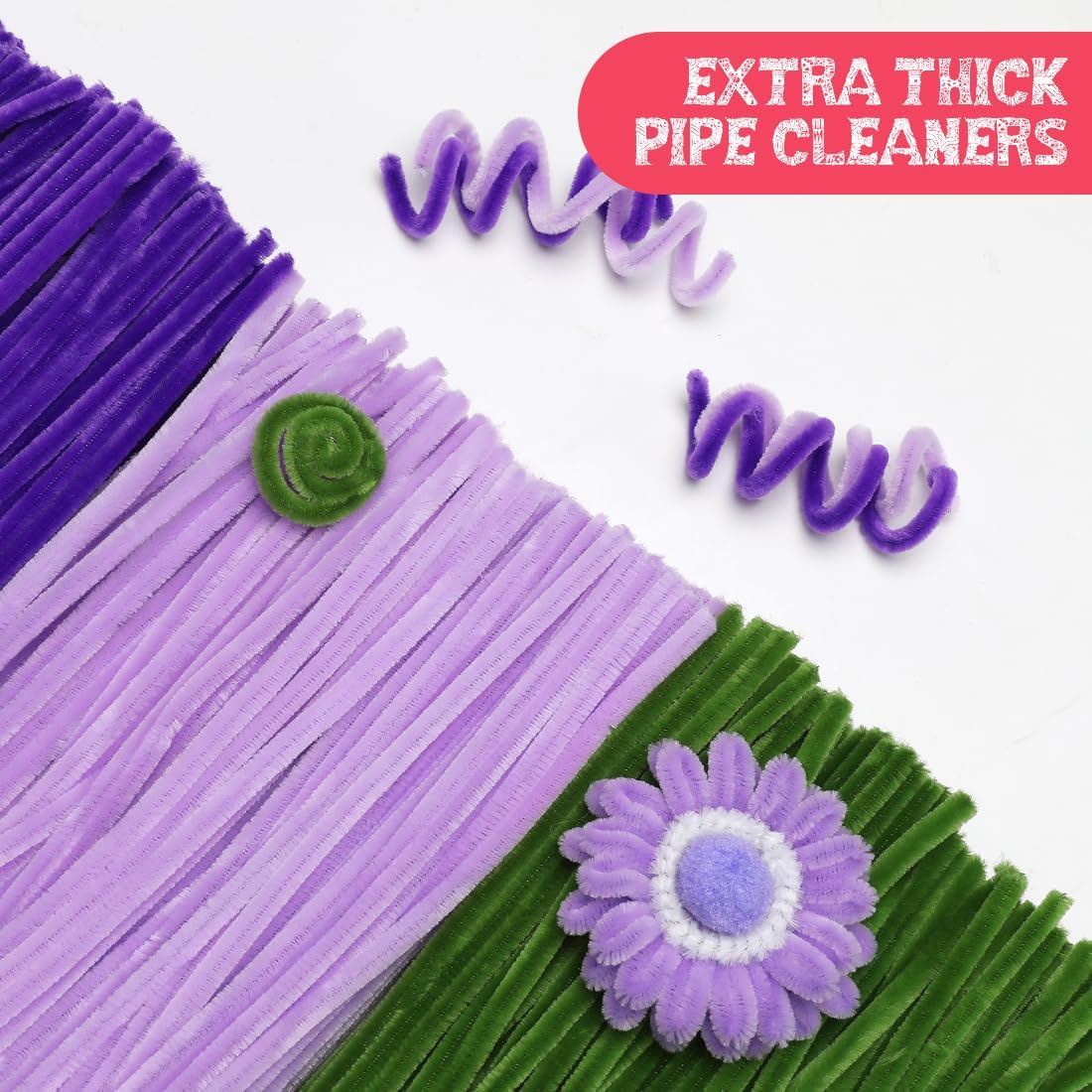 Pipe Cleaners, 200pcs Golden Yellow for Sunflowers, Flower Making Pipe Cleaners, Arts and Craft Supplies, Ideas for Art Project Activity.