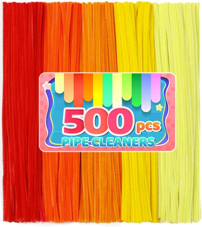 Pipe Cleaners, 200pcs Golden Yellow for Sunflowers, Flower Making Pipe Cleaners, Arts and Craft Supplies, Ideas for Art Project Activity.
