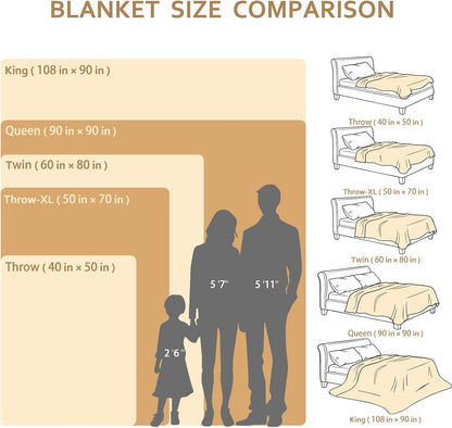 Excervent Flannel Fleece Throw Blanket (50x70 inches), Hexagon Jacquard Decorative Fuzzy Blankets for Household, Camping, and Travel, Super Soft Cozy, Suitable for All Seasons, Light Yellow