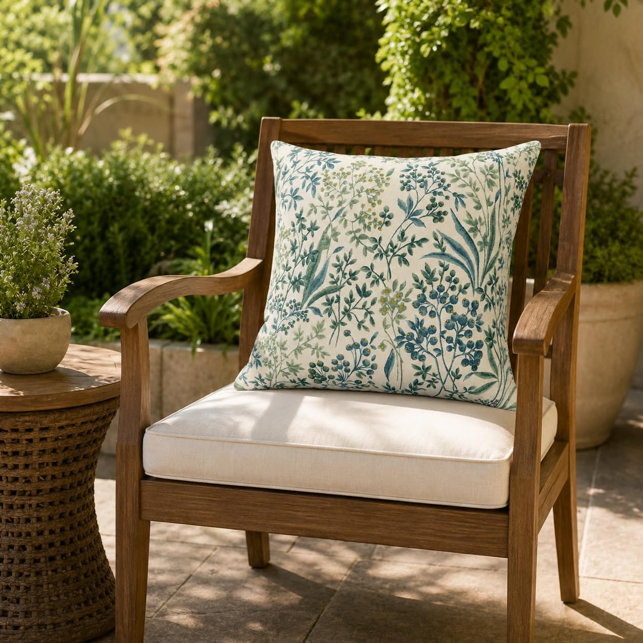 Outdoor Pillows 18×18 Inch | Pack of 2 Waterproof Decorative Throw Pillows with Inserts, Square Pillows for Bed, Couch, Sofa and Patio Furniture