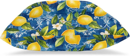 Yellow Lemons Pattern 2 Pack Throw Pillow Covers Sofa Cushions Covers Living Room Bedroom Bed Covers Car Lumbar Covers 18x18 Inches