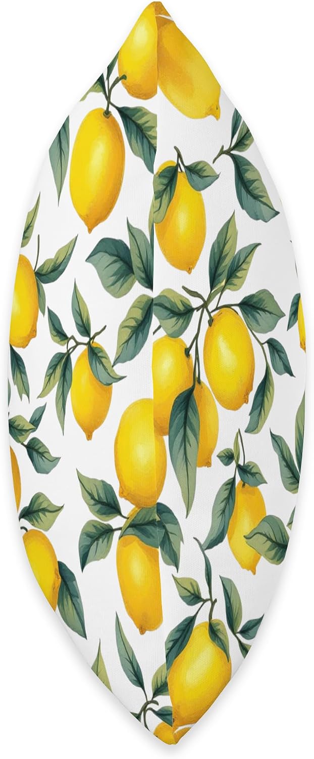 Summer lemon citrus art Throw Pillow
