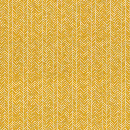 Pillow Perfect 610238 Outdoor/Indoor Herringbone Egg Yolk Tufted Seat Cushions (Round Back), 19" x 19", Yellow, 2 Pack