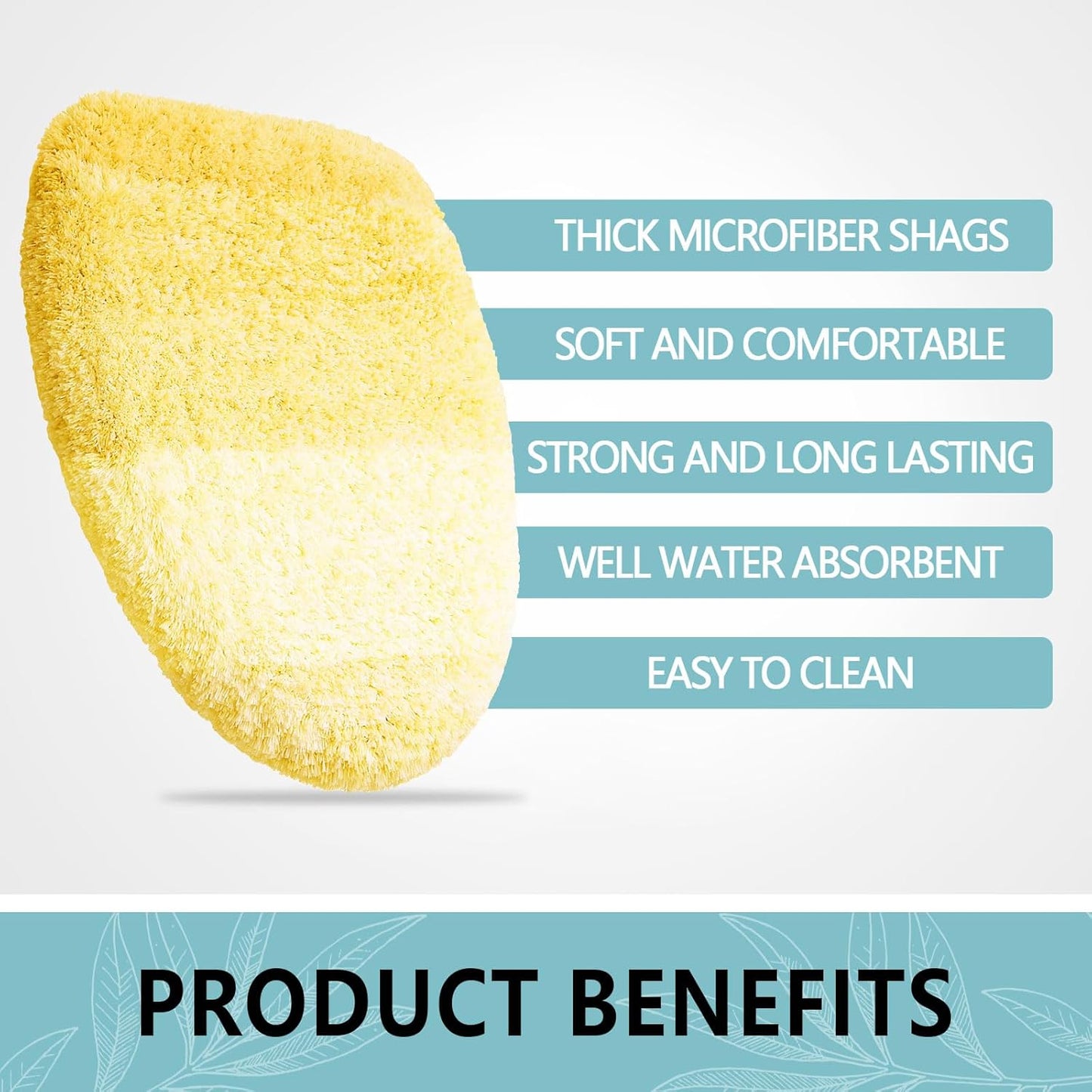 Soft Microfiber Bathroom Toilet Lid Cover, Machine Washable Seat Covers, 17.5 x 15, Stays in Place Rubber Backing, Fits Most Round, Elongated and Oblong Lids, Accessories Decor, Yellow