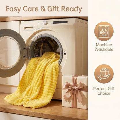 Emotional Support Blanket Yellow Dog Blanket for Dogs, Calming Security Pet Blanket, Polyester Material, Machine washable for Kennels Sofas Beds Car Seats (1, Bright Yellow, 70*100cm/27.55*39.37in)