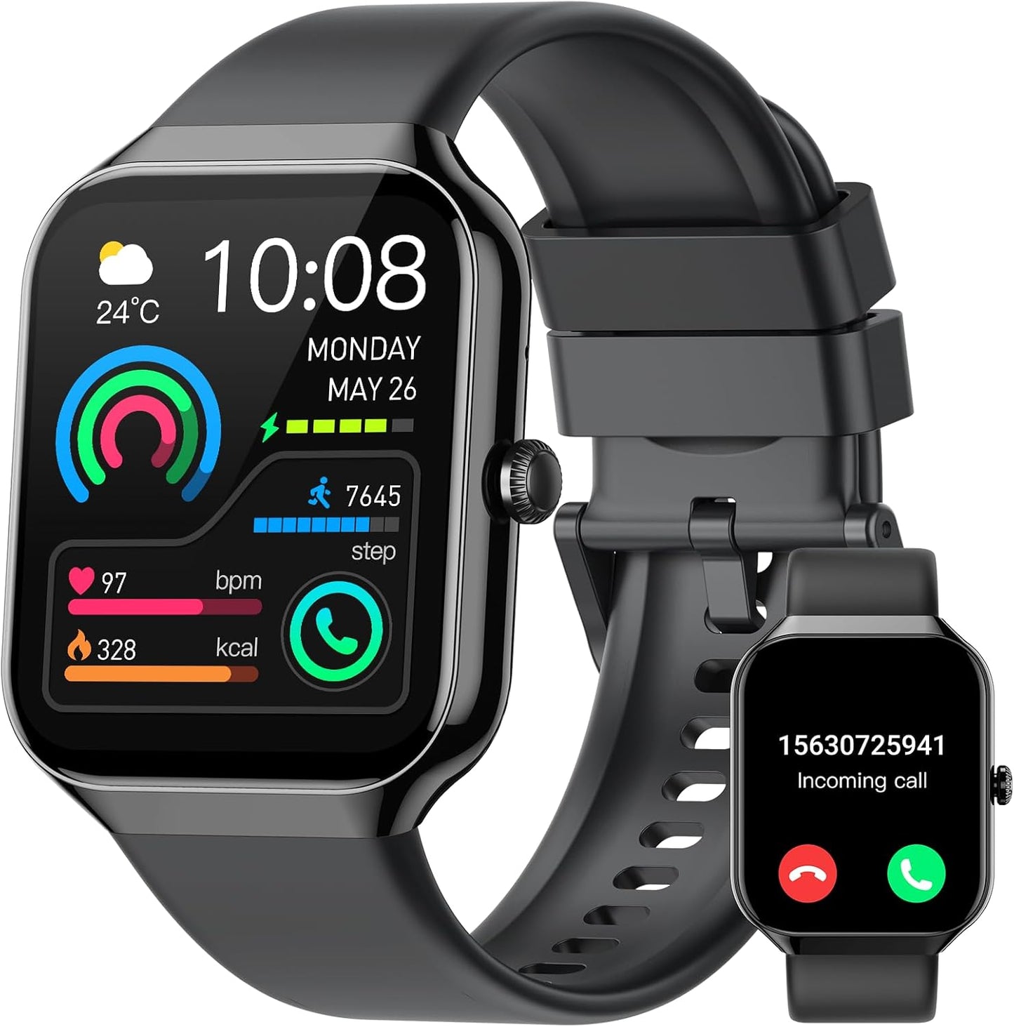 Smart Watch for Men Women (Answer/Make Call), Fitness Watch with Heart Rate/Sleep Monitor/Pedometer/Calories,2026 New Smartwatch IP68 Waterproof,113+ Sports Modes, Activity Tracker for Android iOS