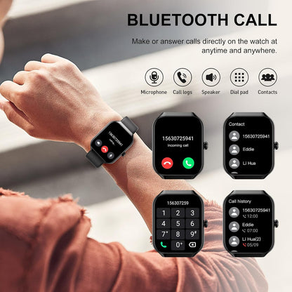 Smart Watch for Men Women (Answer/Make Call), Fitness Watch with Heart Rate/Sleep Monitor/Pedometer/Calories,2026 New Smartwatch IP68 Waterproof,113+ Sports Modes, Activity Tracker for Android iOS