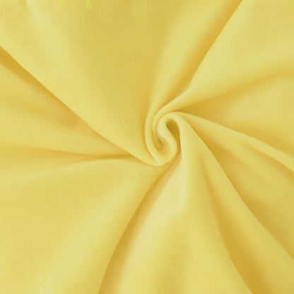 Extra Soft Faux Fur Throw Blanket 50"x60" - Reversible Fluffy Shaggy Double Layer Plush for Couch Sofa Bed, Solid Fuzzy Long Hair Microfiber Comfy Decorative Cozy, Yellow