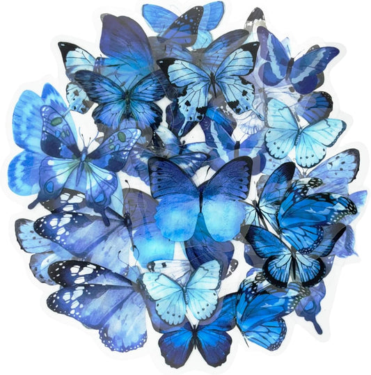 40Pcs Yellow Butterfly Stickers for Scrapbook Junk Journal Water Bottle Diary Gift Wrapping Envelope Laptop Collage Card Making Phone Case Planner DIY Crafts, 20 Designs