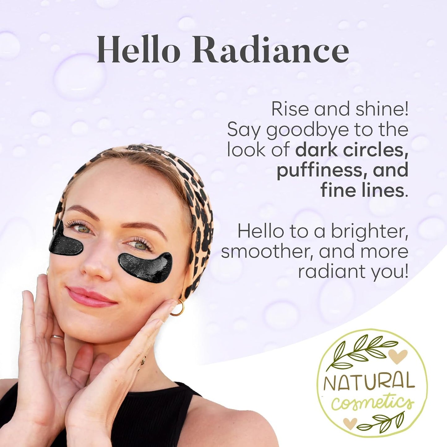 Daytime Under Eye Patches for Puffy Eyes and Dark Circles, Gel Eye Masks with Caffeine, Collagen & Vitamin C, Deeply Moisturizing, Bachelorette Party Favors, Anti Wrinkle Patches (30 Pairs)
