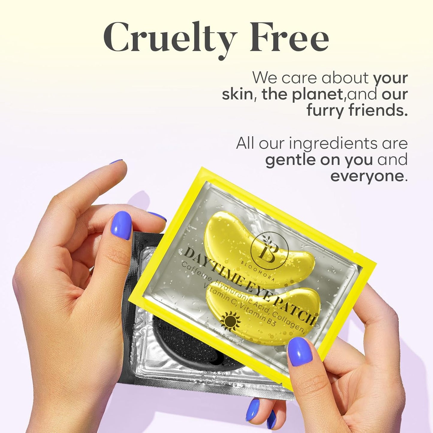 Daytime Under Eye Patches for Puffy Eyes and Dark Circles, Gel Eye Masks with Caffeine, Collagen & Vitamin C, Deeply Moisturizing, Bachelorette Party Favors, Anti Wrinkle Patches (30 Pairs)