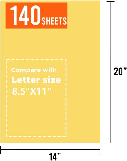 bondibili 140 Sheets Yellow Tissue Paper for Gift Bags14 x 20 Inches Yellow Wrapping Paper Bulk for Weddings Birthday DIY Project Festival Wrapping Crafts Decor