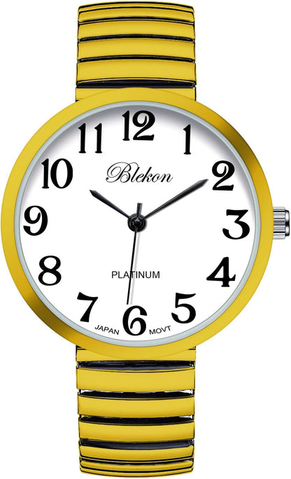 Collections New Super Large Face Stretch Band Japanese Movement PC21J Fashion Watch