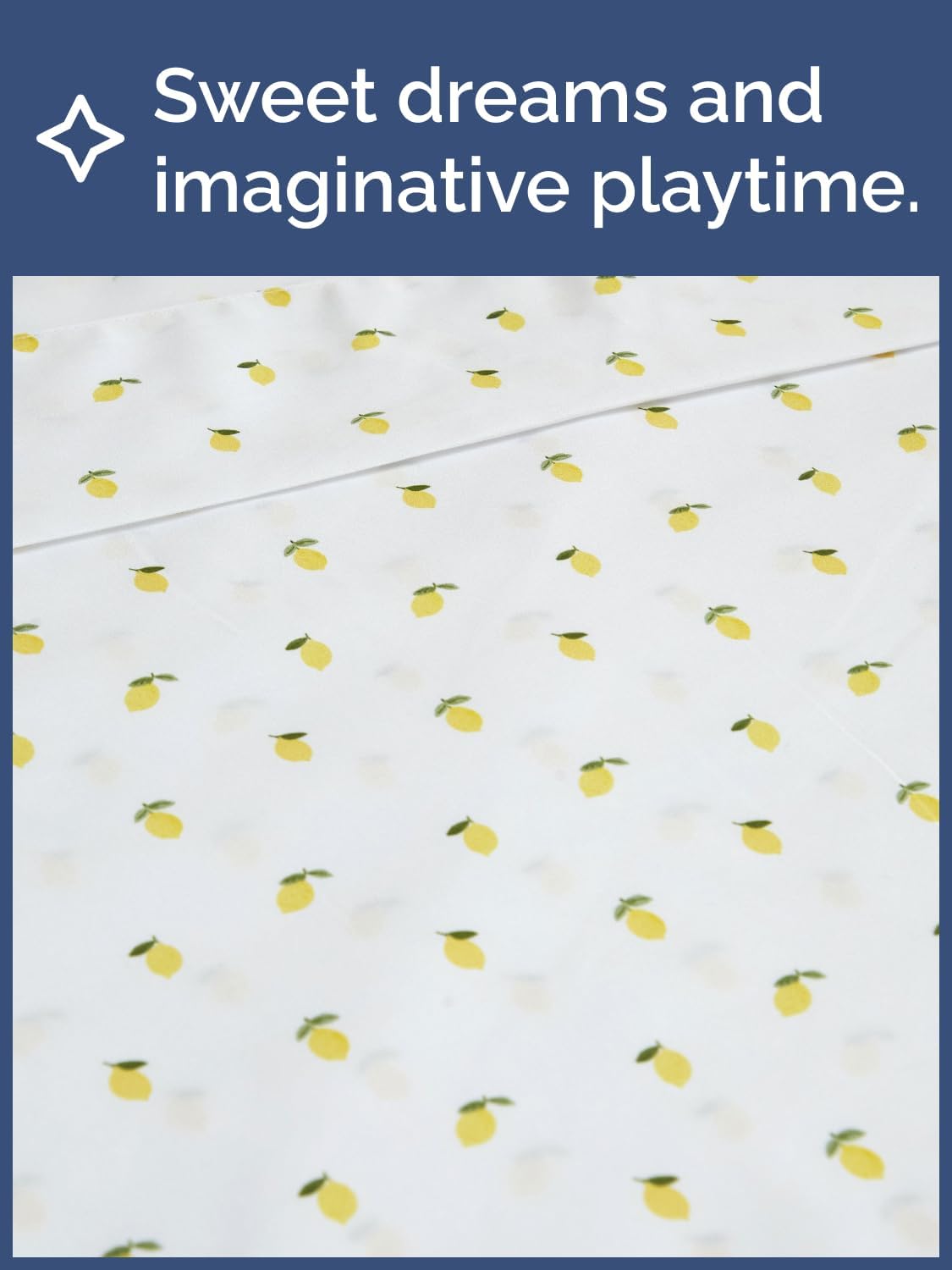Kids Full Size Lemon Bed Sheets - 4 Piece Kids Lemon Sheet Set - Citrus Fruity Bedding - Ultra-Soft, Cute & Cozy - Breathable & Machine Washable - Colorful Bed Set for Boys, Girls, Teens & Toddlers
